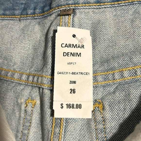 CARMAR distressed denim skirt🤩NWT - Picture 4 of 5